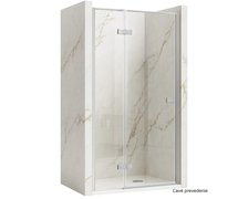 Rea ATLAS Sprchové dvere jednokrídlové 120 x 200 cm, chróm sklo číre, ľavé K4667