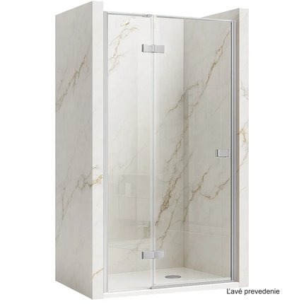 Rea ATLAS Sprchové dvere jednokrídlové 120 x 200 cm, chróm sklo číre, ľavé K4667