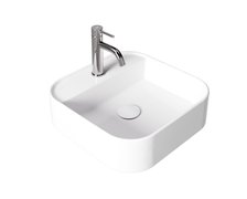 Besco CeraBe ASSOS CERA-LINE White keramické umývadlo na dosku 40 x 40 cm UNC-40-ASB