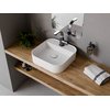 Besco CeraBe ASSOS CERA-LINE White keramické umývadlo na dosku 40 x 40 cm UNC-40-ASB