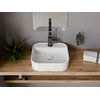 Besco CeraBe ASSOS CERA-LINE White keramické umývadlo na dosku 40 x 40 cm UNC-40-ASB