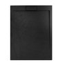 Rea GRAND BLACK obdĺžniková sprchová vanička akryl 80 x 100 x 3,5 cm K4593 čierna