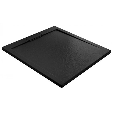 Rea GRAND BLACK obdĺžniková sprchová vanička akryl 80 x 100 x 3,5 cm K4593 čierna