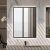 Elita SHARON SQUARE Led zrkadlo s osvetlením v ráme 60 x 80 cm, Black RE060603010560