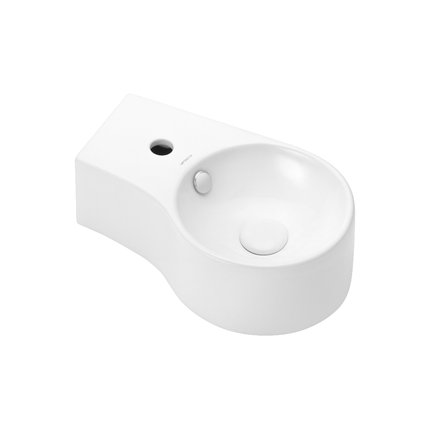 Uptrend – Umývadlo na stenu Aster L 48,5 × 38,5 cm biele lesklé ľavé TR4506