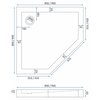 Rea DIAMOND WHITE sprchová vanička 90 x 90 x 5 cm  K6522