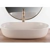 Rea CLEO Beige Matt keramické umývadlo na dosku 60,5 x 41 cm REA-U9655