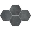 Ceramika Color STARK Hexagon graphite rektifikovaná mozaika 28,3 x 40,8 cm