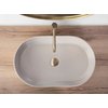Rea NADIA Beige Matt keramické umývadlo na dosku 61 x 38,5 cm REA-U9661