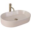 Rea NADIA Beige Matt keramické umývadlo na dosku 61 x 38,5 cm REA-U9661