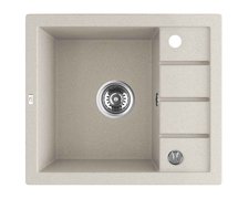 Laveo TRZYNASTKA granitový drez 57 x 49,5 cm, bež SBP_413T