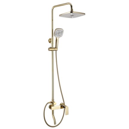 Rea STORM sprchový set s batériou a otočnou výlevkou, zlatý REA-P9530