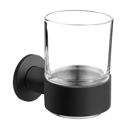 Novaservis SMILE držiak zubných kefiek čierny ASM03BL