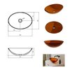 Besco ANYA EARTH RUST umývadlo na dosku 50 x 35 cm #UMA-50-ERW