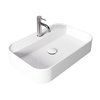 Besco CeraBe ASSOS CERA-LINE White keramické umývadlo na dosku 60 x 40 cm UNC-60-ASB