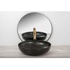 Rea CAROLA SLIM Black Mat keramické umývadlo na dosku 51 x 40 cm U0421