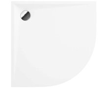 Deante KERRIA PLUS SOLID štvrťkruhová sprchová vanička 80 x 3 cm biela KTS_054B