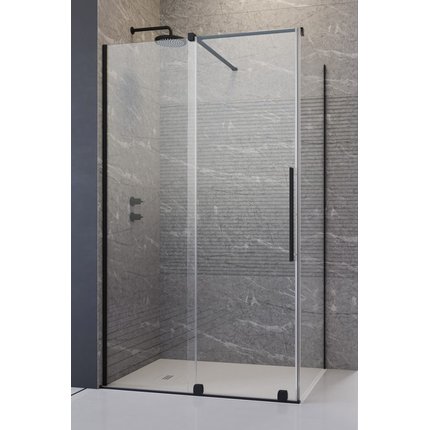 Radaway FURO BLACK KDJ obdĺžnikový sprchový kút 90 x 75 x 200 cm 10104472-54-01L+10110430-01-01+10113075-01-01
