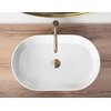 Rea NADIA White Matt keramické umývadlo na dosku 61 x 38,5 cm REA-U9657
