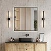 Elita SHARON SQUARE Led zrkadlo s osvetlením v ráme 80 x 80 cm, Black RE060803010560