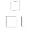 Elita SHARON SQUARE Led zrkadlo s osvetlením v ráme 80 x 80 cm, Black RE060803010560