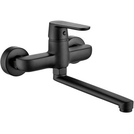 Kuchinox DIMA drezová nástenná vodovodná batéria, čierna BQD_780D