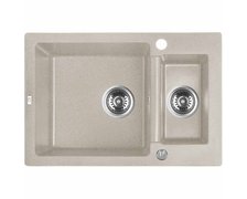 Laveo CELIA granitový drez 64 x 44 cm, bež SBC_430T