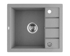 Laveo TRZYNASTKA granitový drez 57 x 49,5 cm, sivý SBP_513T