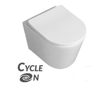 Laveo JARI CycleOn WC misa závesná Rimless 48,5 x 37 x 32,5 cm s voľne padajúcim sedátkom VMJ_609S