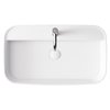 Besco CeraBe ASSOS CERA-LINE White keramické umývadlo na dosku 70 x 40 cm UNC-70-ASB