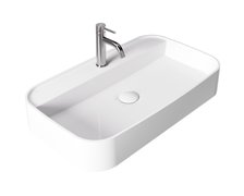 Besco CeraBe ASSOS CERA-LINE White keramické umývadlo na dosku 70 x 40 cm UNC-70-ASB