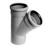 Kanalizačná tvarovka,HT odbočka Ø40 / 40 - 45° PP sivé X4607