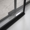 Radaway IDEA BLACK KDJ FACTORY obdĺžnikový sprchový kút 160 x 120 x 205 cm 387046-54-55R+387054-54-55L