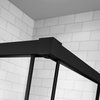Radaway IDEA BLACK KDJ FACTORY obdĺžnikový sprchový kút 160 x 120 x 205 cm 387046-54-55R+387054-54-55L