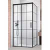 Radaway IDEA BLACK KDJ FACTORY obdĺžnikový sprchový kút 160 x 120 x 205 cm 387046-54-55R+387054-54-55L