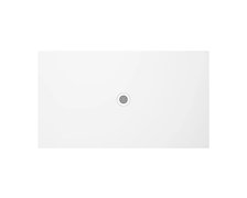 Polimat FRESCO obdĺžniková sprchová vanička minerálny kompozit 80 x 90 x 2,5 cm, biela lesklá 00453