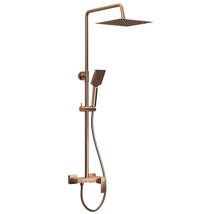 Valvex ARS SATIN COPPER Sprchová súprava s dažďovou sprchovou hlavicou a výtokom 2420180