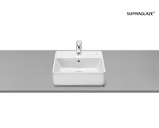 Roca GAP keramické umývadlo na dosku 42 x 39 cm, biele SUPRAGLAZE® A3270MMS00
