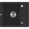 Laveo TRZYNASTKA granitový drez 57 x 49,5 cm, čierny SBP_713T