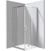 Deante FUNKIA EVO sprchový kút s vaničkou 90 x 80 x 195 cm sklo číre, profil chróm KYCP0089P
