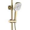Rea STORM sprchový set s batériou a otočnou výlevkou, brúsená zlatá REA-P9535