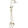 Rea STORM sprchový set s batériou a otočnou výlevkou, brúsená zlatá REA-P9535
