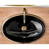 Rea MERYL BLACK umývadlo z liateho mramoru na dosku 60 x 40,5 cm RREA-U8811