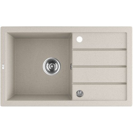 Laveo TRZYNASTKA granitový drez 79 x 48 cm, bež SBP_411T