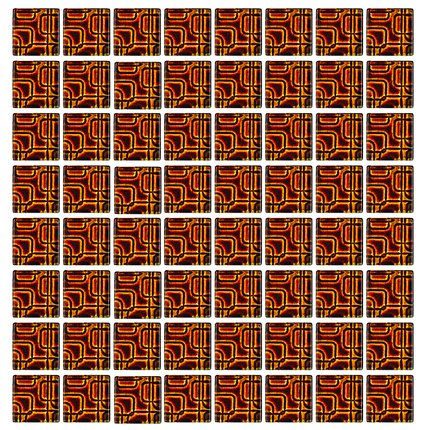 HOME SQUARES 523 sklenená mozaika 30 x 30 cm