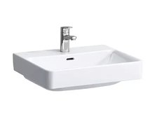 LAUFEN PRO S keramické umývadlo, brúsená spodná hrana, s 1 otvorom 55 x 46,5 cm biele LCC H8169624001041