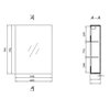 CERSANIT INVERTO 60 skrinka zrkadlová závesná 79,2 x 60 cm S930-011