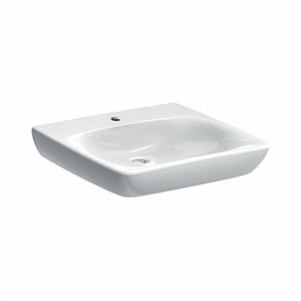 Kolo Geberit NOVA PRO bez bariér keramické umývadlo nástenné 60 x 55 cm, bez prepadu