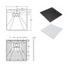 Rea ATLAS CHROM sprchový kút 80 x 80 x 200 cm, sklo číre, ľavý K4662 + K4332