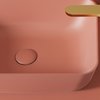 Elita Level ľavé nástenná umývadlo Solid Surface 120,5x45,5 cm Terra Pink matt RE041461196600